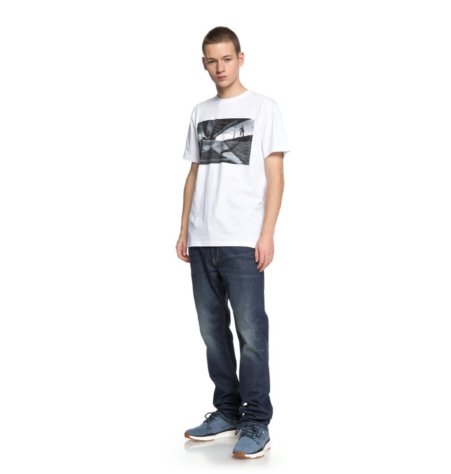 Футболка мужская DC SHOES Wes Switch Blun M Snow White фото 2