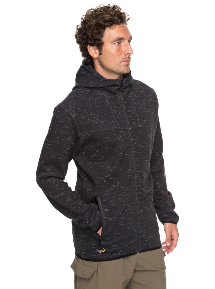 Кардиган мужской QUIKSILVER Techfleece M Charcoal Heather фото 2