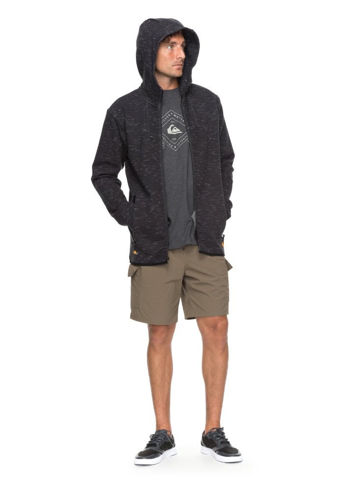 Кардиган мужской QUIKSILVER Techfleece M Charcoal Heather фото 3