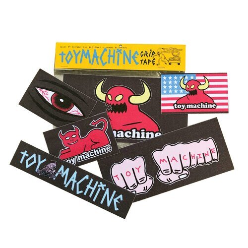 фото Наклейки для скейтборда toy machine grip sticker single pack 2021