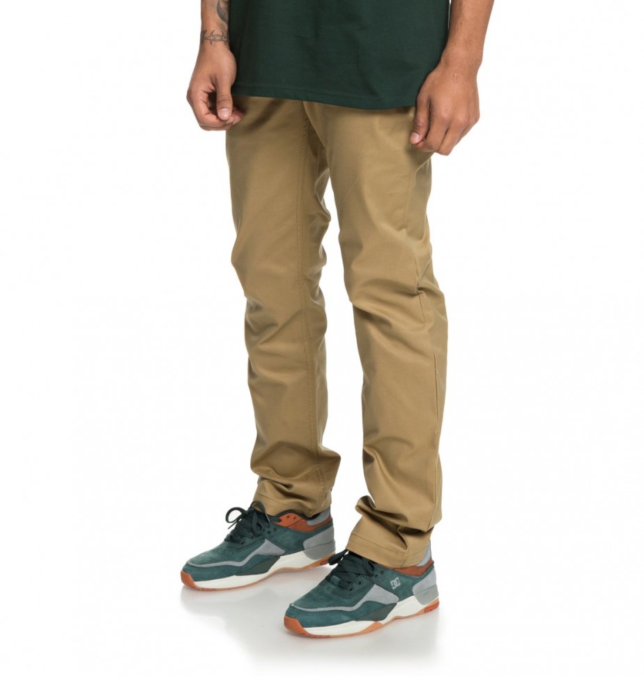 Брюки DC SHOES Worker Straight M Khaki фото 2