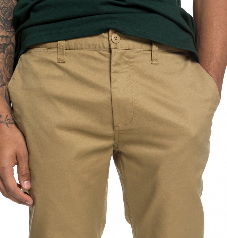 Брюки DC SHOES Worker Straight M Khaki фото 3