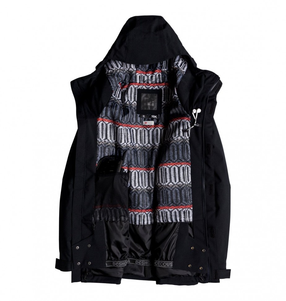 Куртка для сноуборда мужская DC SHOES Outlier Jkt M Black фото 3