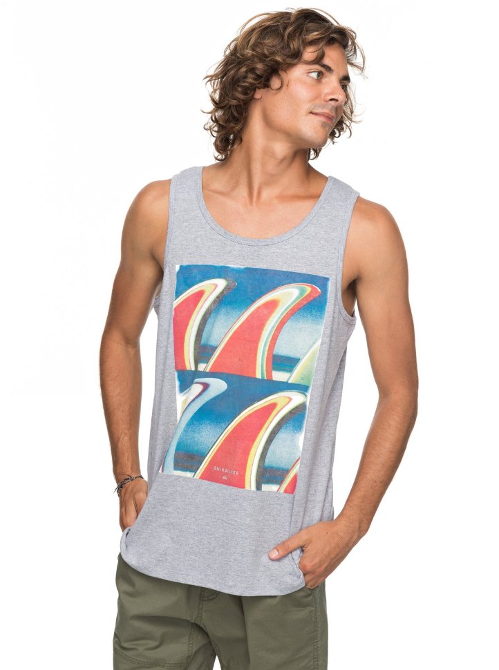 Майка мужская QUIKSILVER Finfanatictank M Athletic Heather