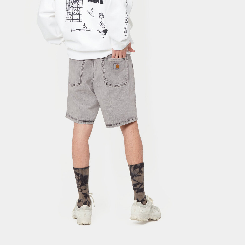 фото Шорты carhartt wip newel short black (sun washed) 2022
