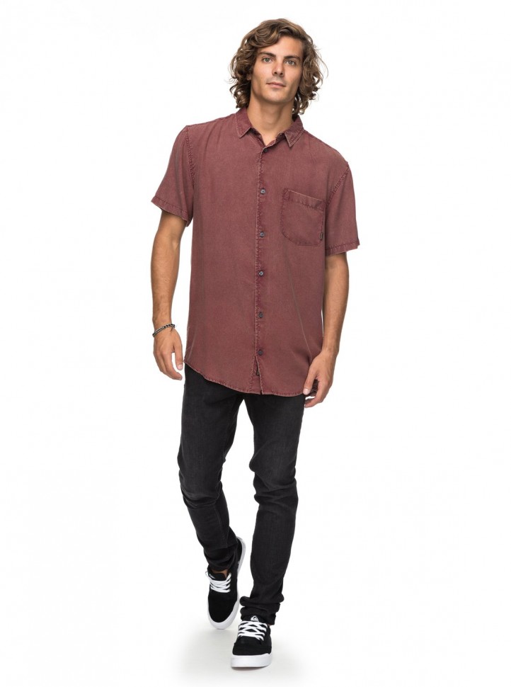 Рубашка мужская QUIKSILVER Fluidacidss M Vineyard Wine фото 2