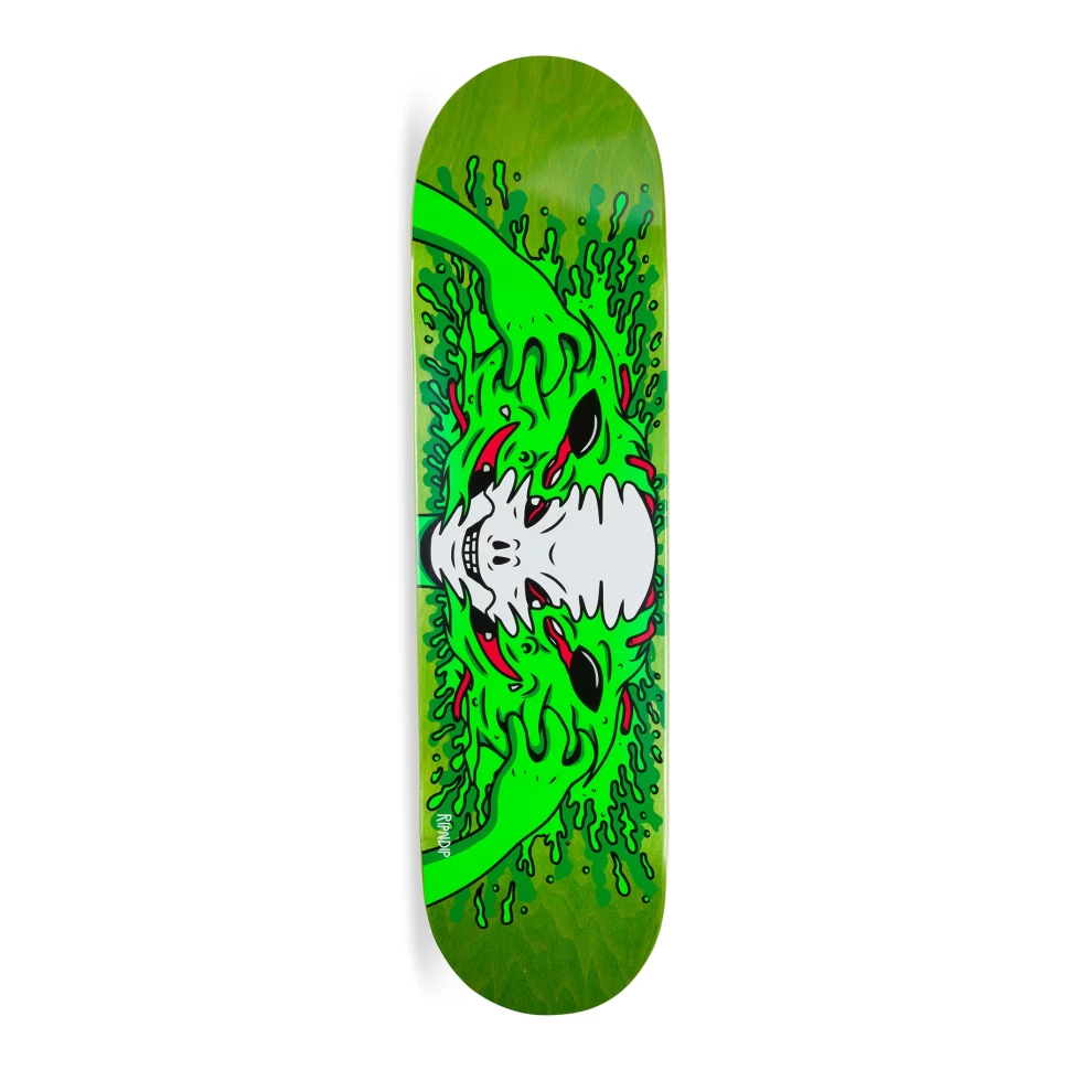 фото Дека для скейтборда ripndip skull face alien deck green 8.25 дюйм 2023