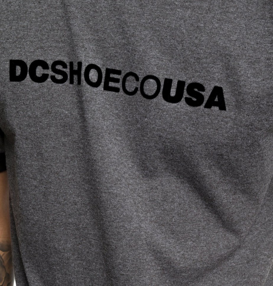 Футболка DC SHOES Skate Ringer Te M Charcoal Heather фото 4