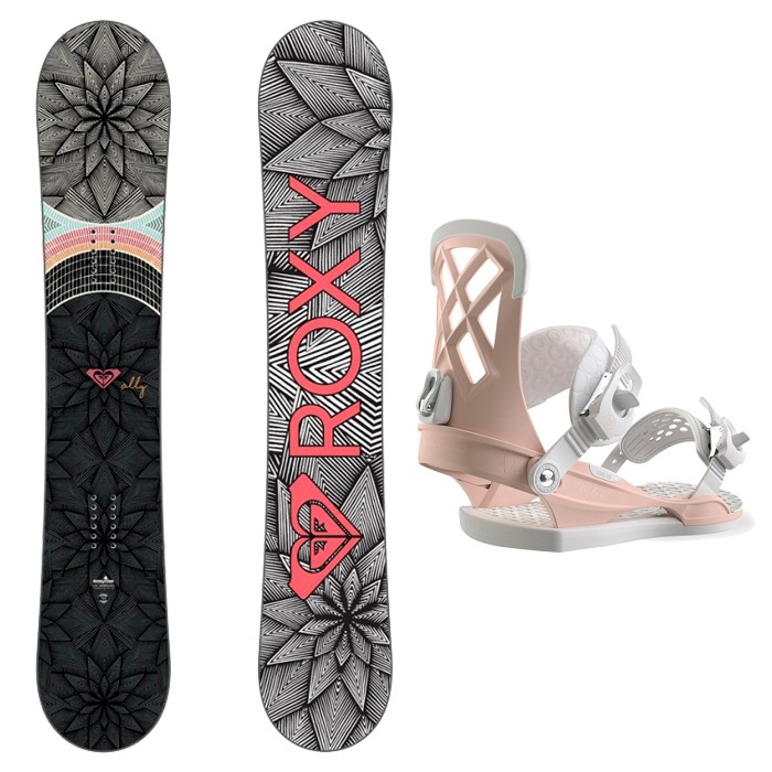 Комплект сноуборда женский ROXY Ally Banana + UNION Milan Pink