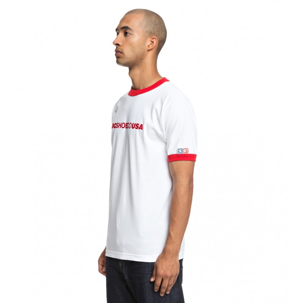 Футболка DC SHOES Skate Ringer Te M White фото 2
