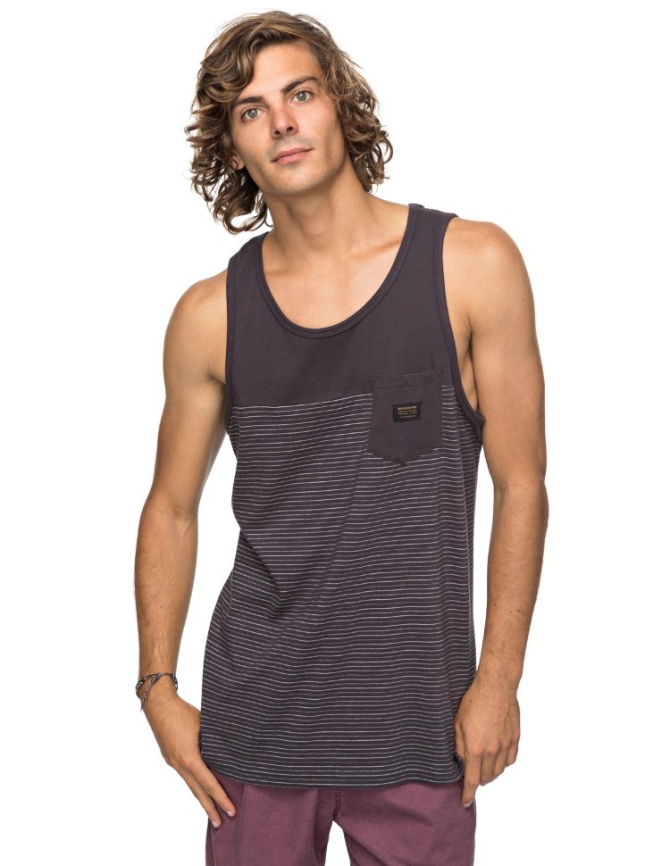 Футболка мужская QUIKSILVER Full Tide Tank M Tarmac-Fulltide