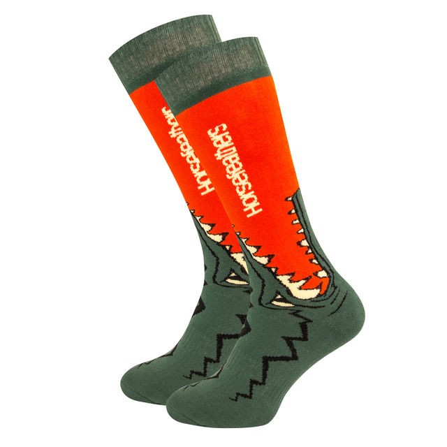 Носки мужские HORSEFEATHERS Croc Socks Red Orange
