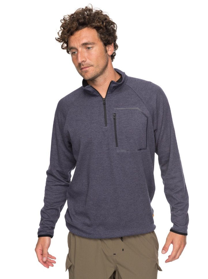 Фуфайка мужская QUIKSILVER Techlstee M Dark Denim Heather