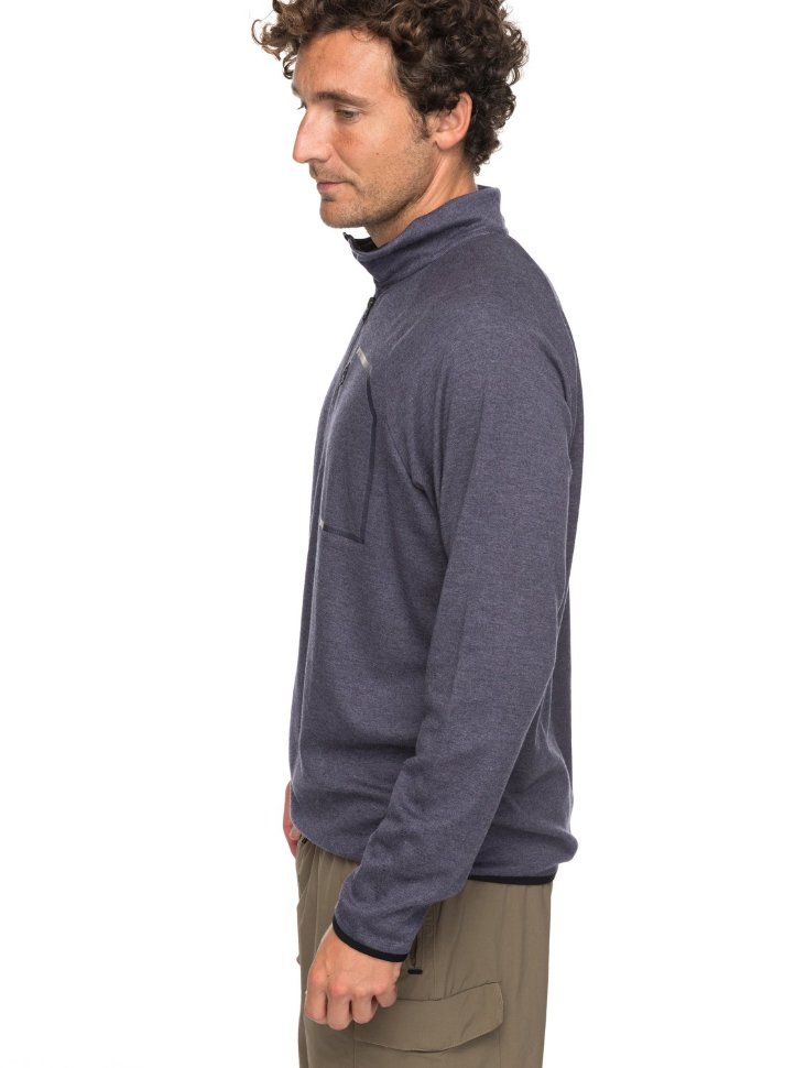 Фуфайка мужская QUIKSILVER Techlstee M Dark Denim Heather фото 2
