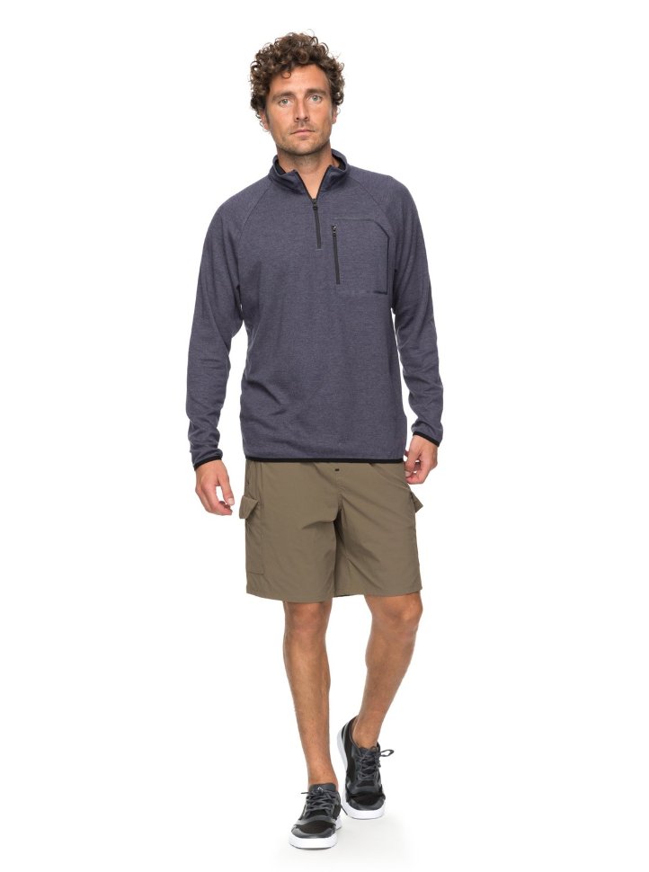 Фуфайка мужская QUIKSILVER Techlstee M Dark Denim Heather фото 3