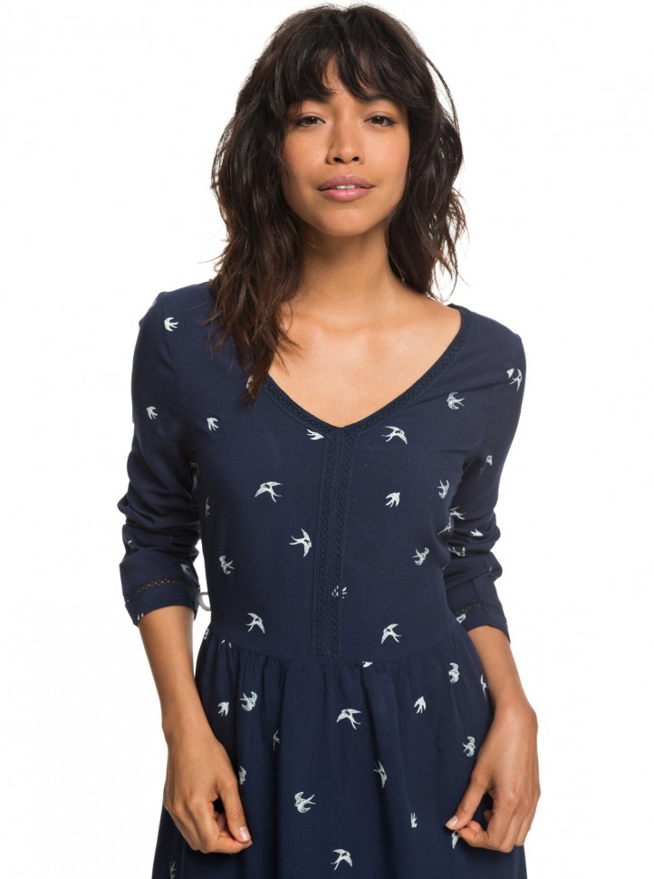 Платье ROXY Feelaloneprint J Dress Blues Birds фото 2