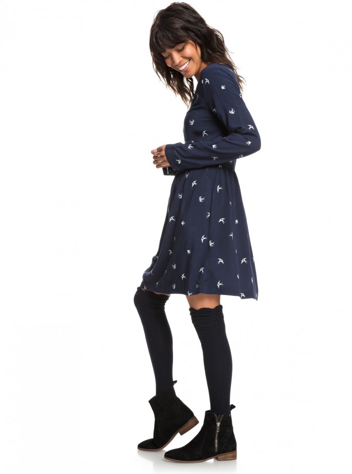 Платье ROXY Feelaloneprint J Dress Blues Birds фото 3