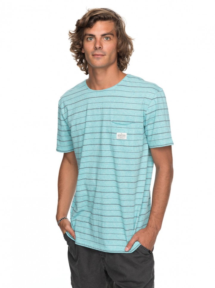 Футболка мужская QUIKSILVER Zermetss M Eggshell Grindle Stripes