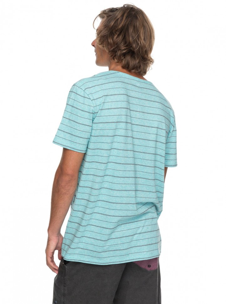 Футболка мужская QUIKSILVER Zermetss M Eggshell Grindle Stripes фото 3