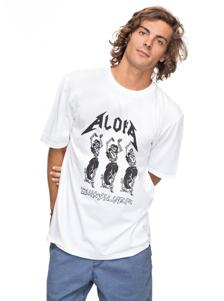 Футболка мужская QUIKSILVER Ssgmtdpeachbuzz M White