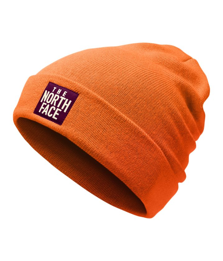 фото Шапка the north face dock worker beanie persian orange/fig