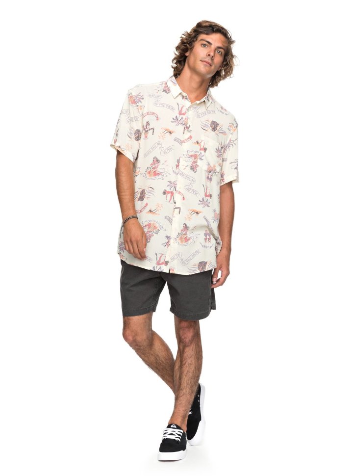 Рубашка мужская QUIKSILVER Alohastripclub M Birch Aloha Strip Club фото 2