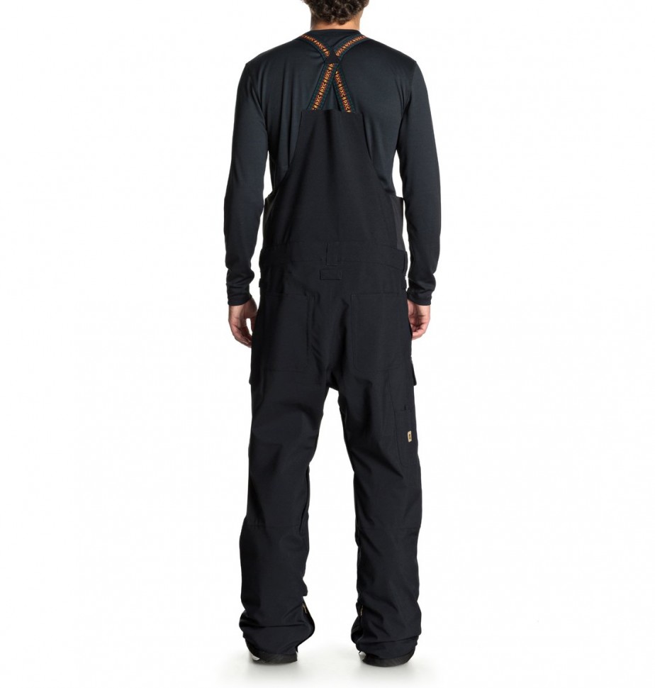 Штаны для сноуборда мужские на лямках DC SHOES Platoon Bib M Black фото 5