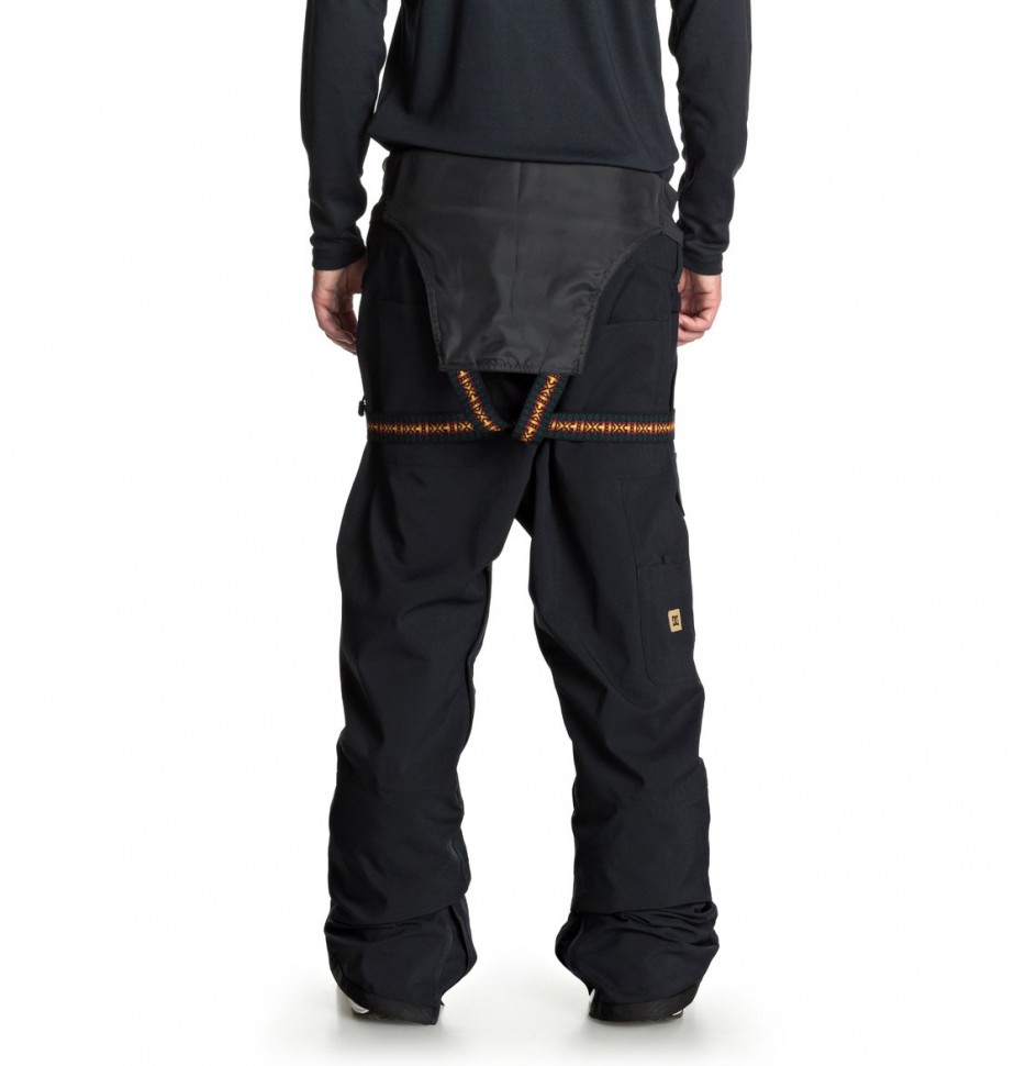 Штаны для сноуборда мужские на лямках DC SHOES Platoon Bib M Black фото 6