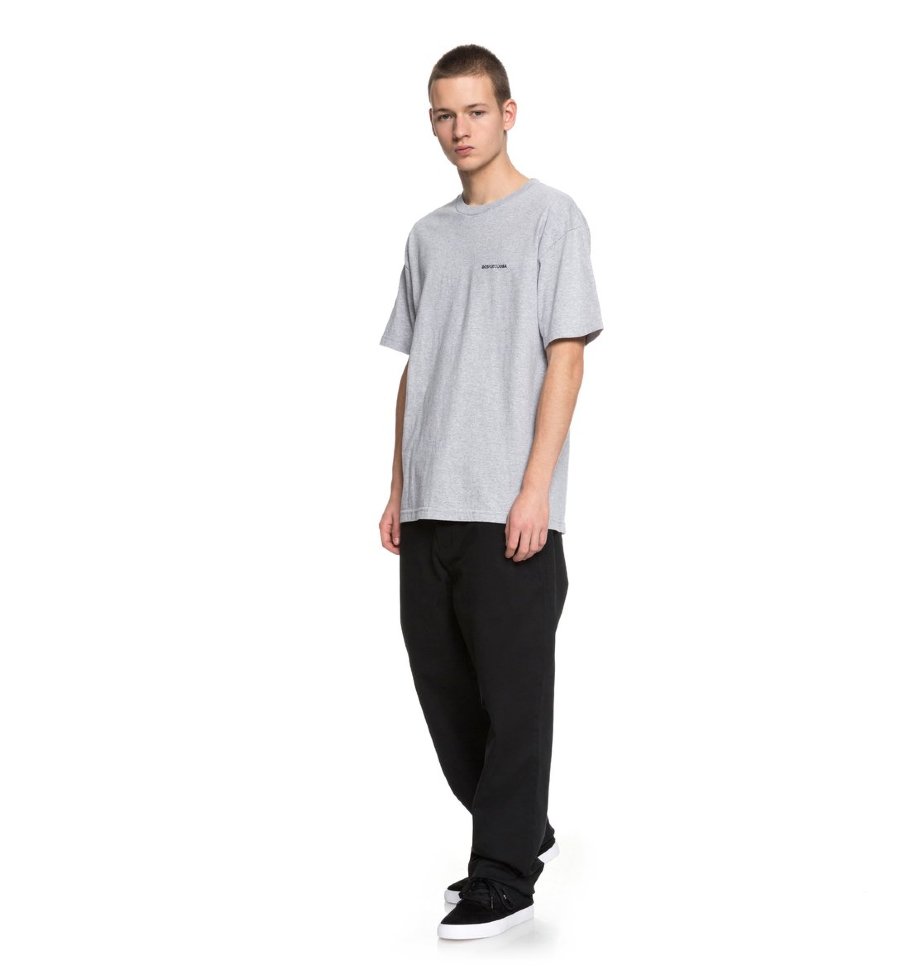 Футболка мужская DC SHOES Embroidered Tee M Grey Heather фото 2