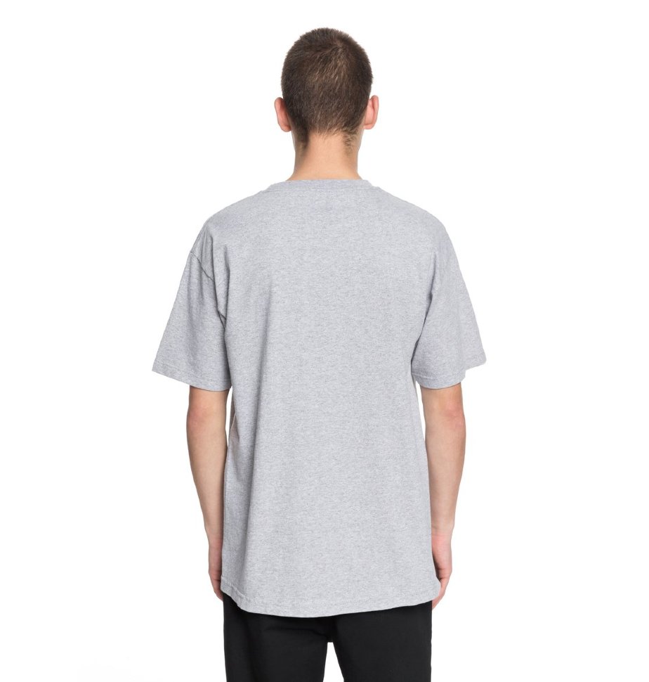 Футболка мужская DC SHOES Embroidered Tee M Grey Heather фото 3