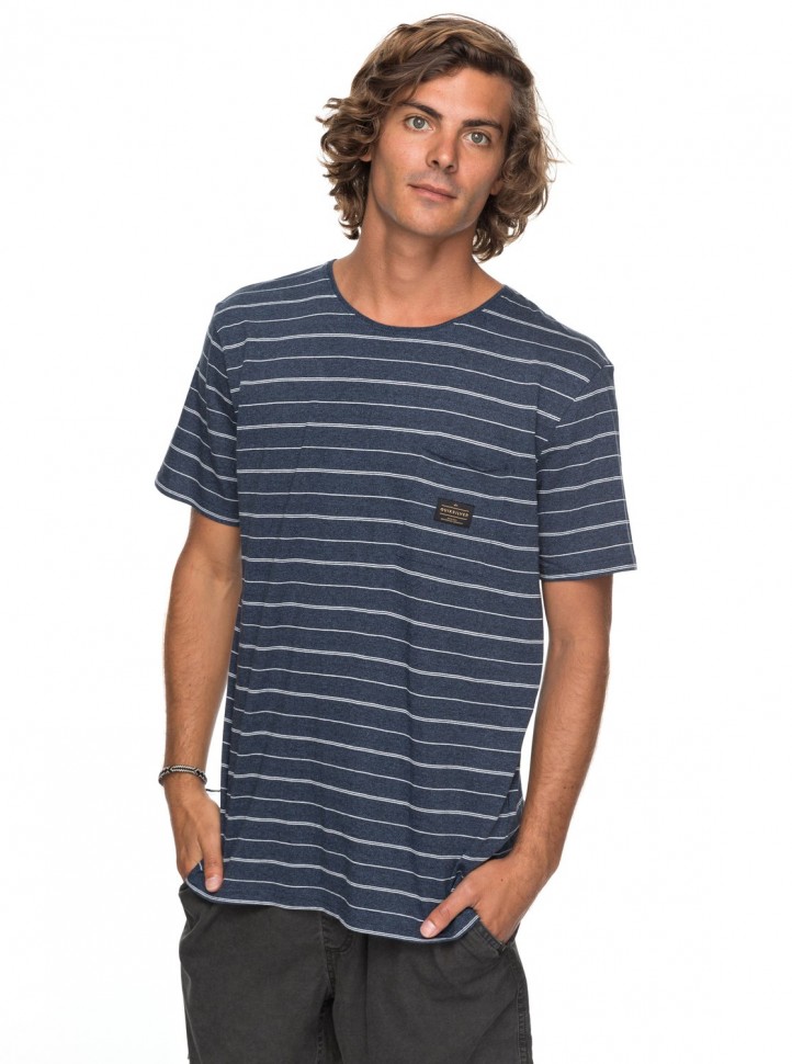 Футболка мужская QUIKSILVER Zermetss M Vintage Indigo Grindle Stripes
