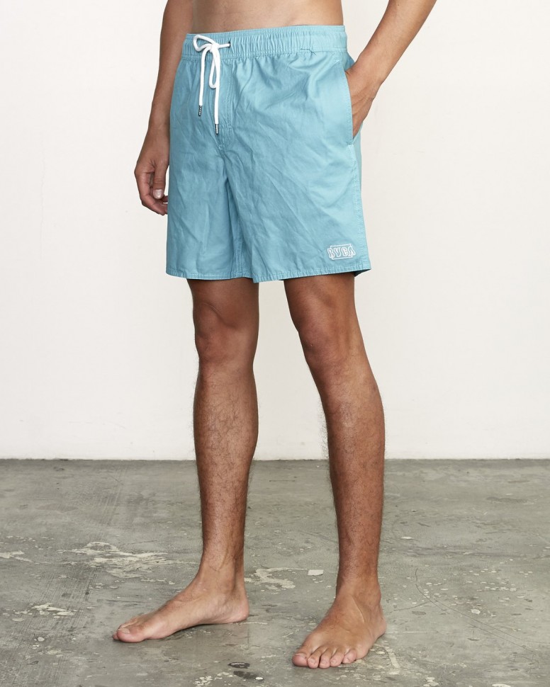 Шорты RVCA Opposites Elastic Short Bermuda Blue 2020 фото 4