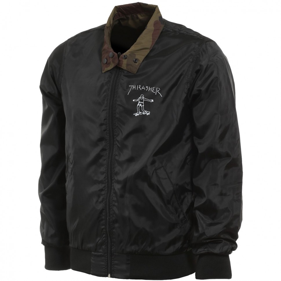 Куртка THRASHER Gonz Reversible Coach Jacket BLACK/CAMO