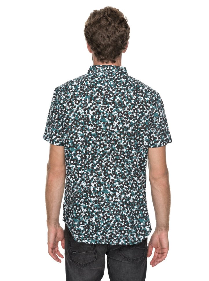 Рубашка мужская QUIKSILVER Sslinenprintshi M Mallard Linen фото 3