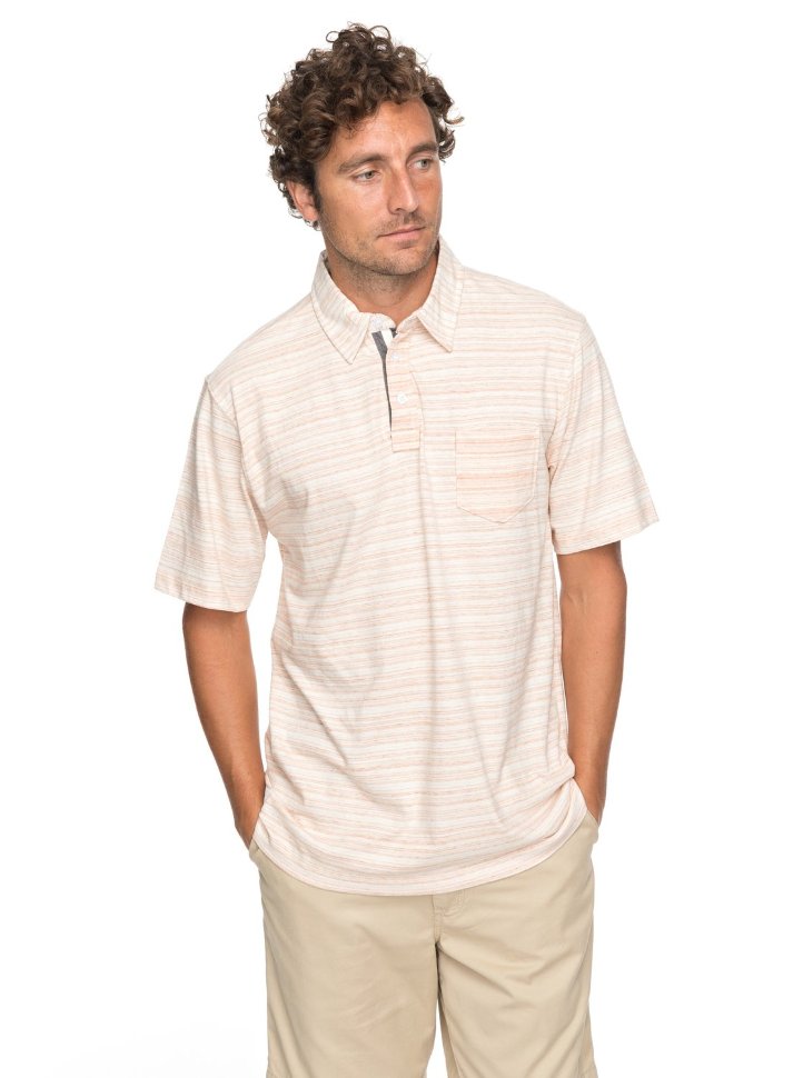 Рубашка-поло мужская QUIKSILVER Sanddollarpolo M Dusty Coral Sand Dollar