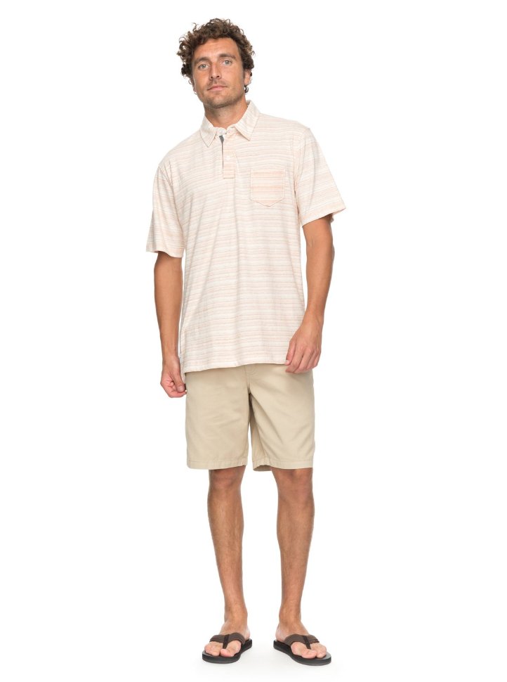 Рубашка-поло мужская QUIKSILVER Sanddollarpolo M Dusty Coral Sand Dollar фото 2