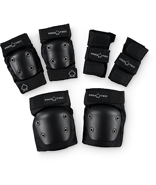 Комлект защиты для скейтборда PRO-TEC Street Gear Jr 3 Pack Black 2020