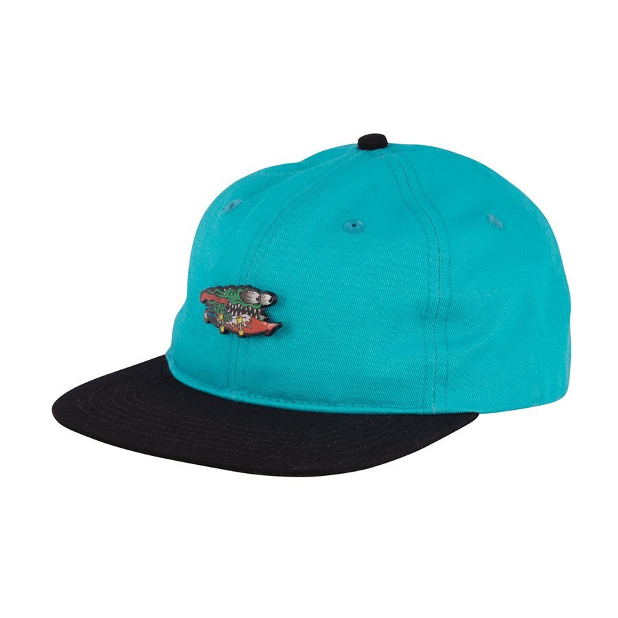 Бейсболка SANTA CRUZ Pinned Slasher Adjustable Snapback Hat Aqua/Black 2020