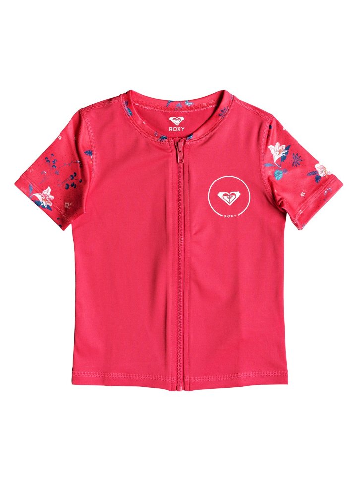 Гидрофутболка для девочек ROXY Shortbreak Ss Z K Rouge Red Tropicool