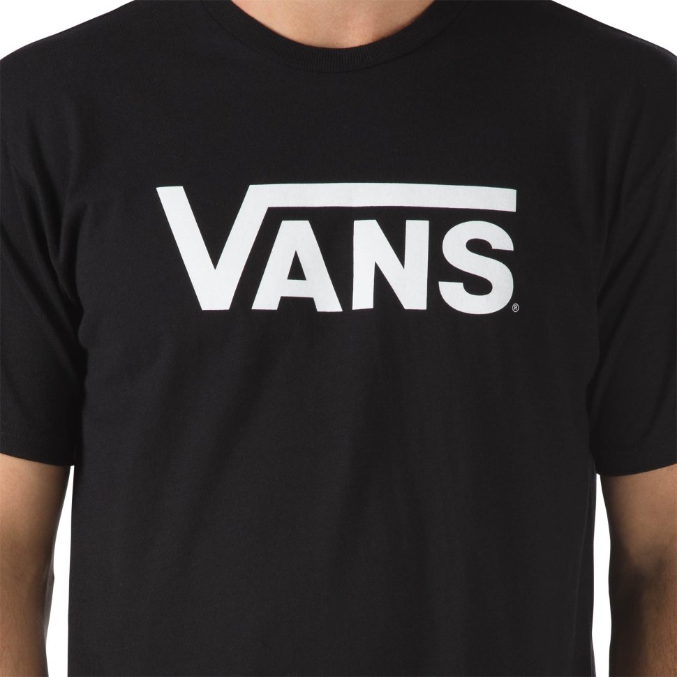 Футболка VANS Mn Vans Classic Black/White фото 3