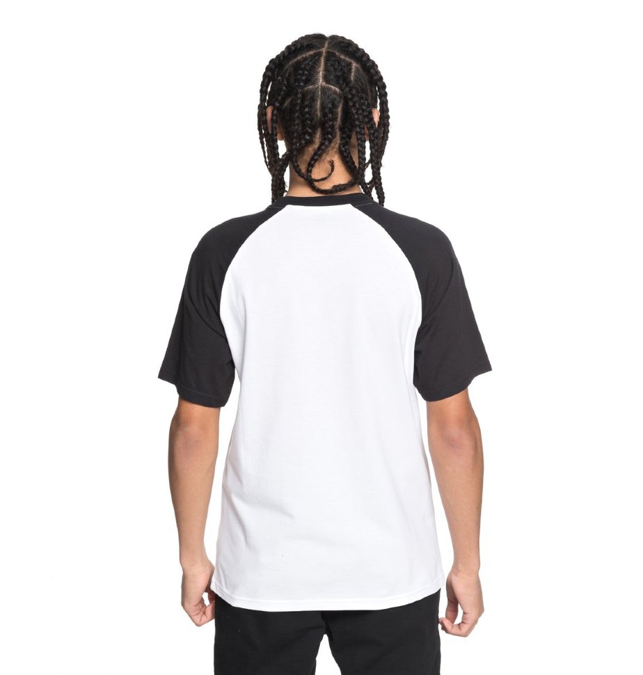 Футболка мужская DC SHOES Star Raglan Ss M Snow White фото 3
