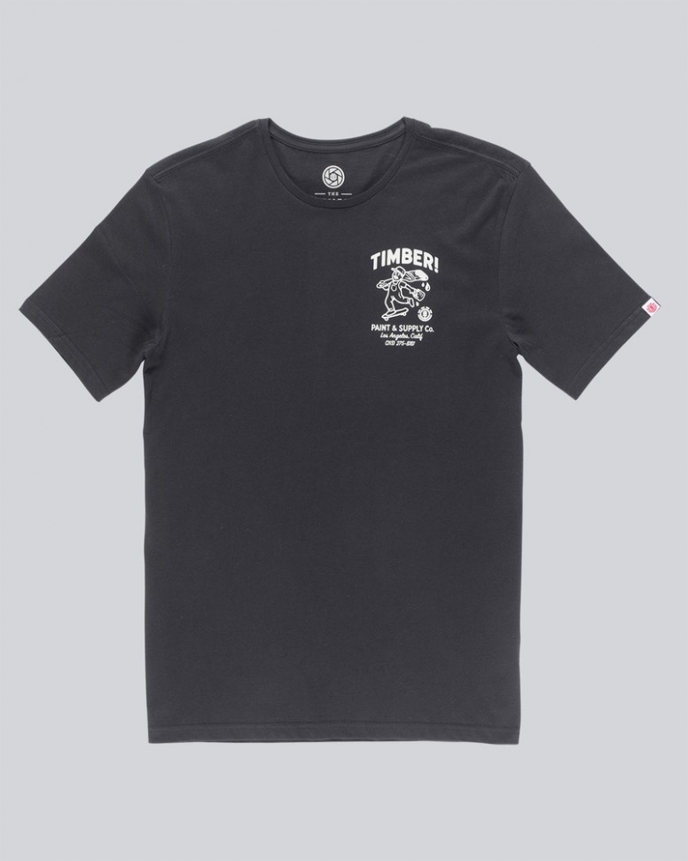 Футболка мужская ELEMENT Supply Co Ss Off Black фото 4