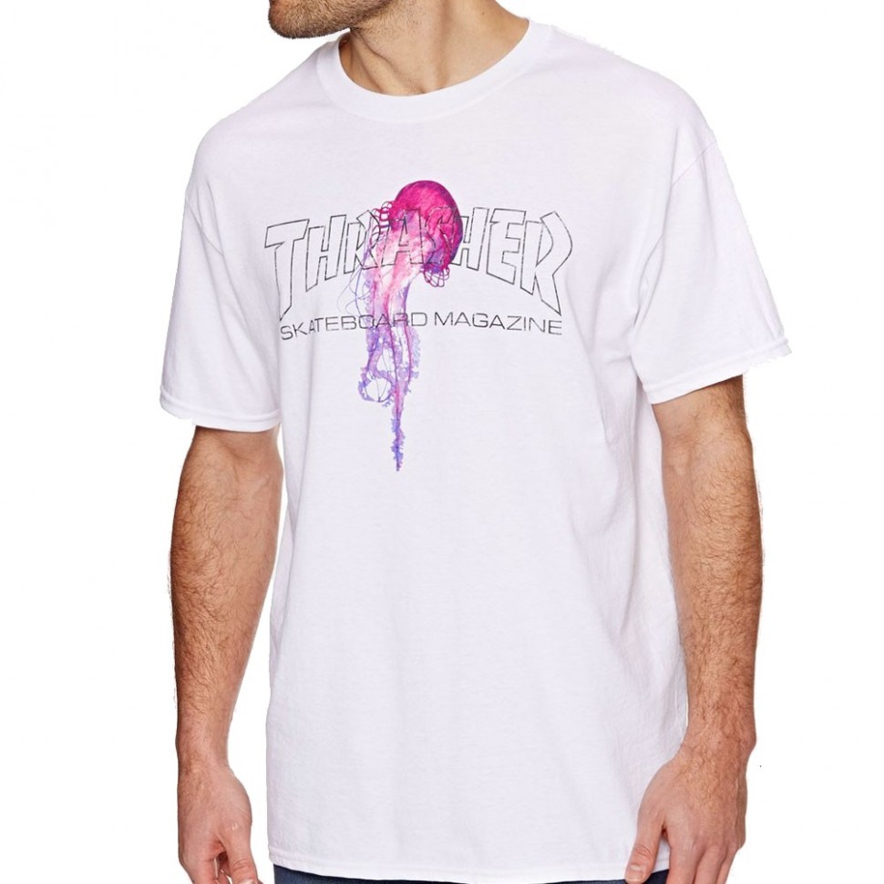 Футболка THRASHER Atlantic Drift T-Shirt WHITE фото 2