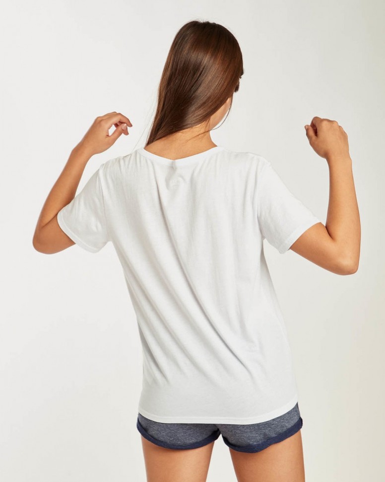 Футболка женская BILLABONG Beach Day Short Slee White фото 5