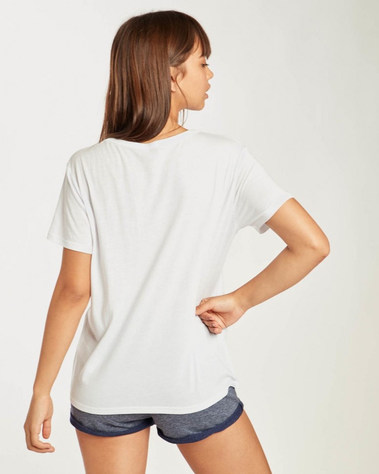 Футболка женская BILLABONG Beach Day Short Slee White фото 6
