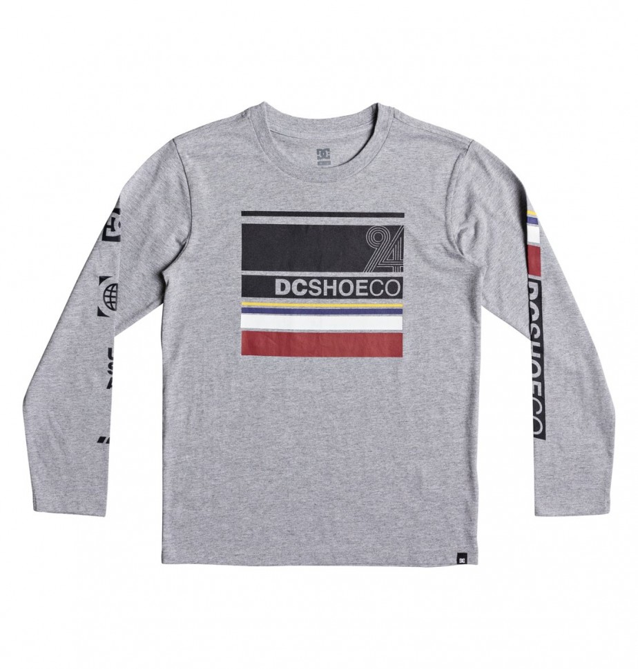 Фуфайка для мальчиков-подростков DC SHOES Mad Racer Ls Bo B Heather Grey