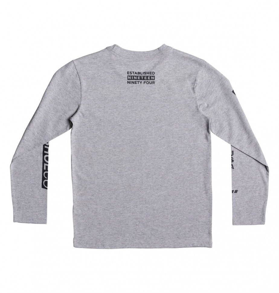 Фуфайка для мальчиков-подростков DC SHOES Mad Racer Ls Bo B Heather Grey фото 2