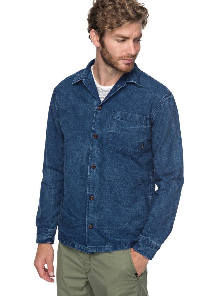 Рубашка мужская QUIKSILVER Waikea M Vintage Indigo