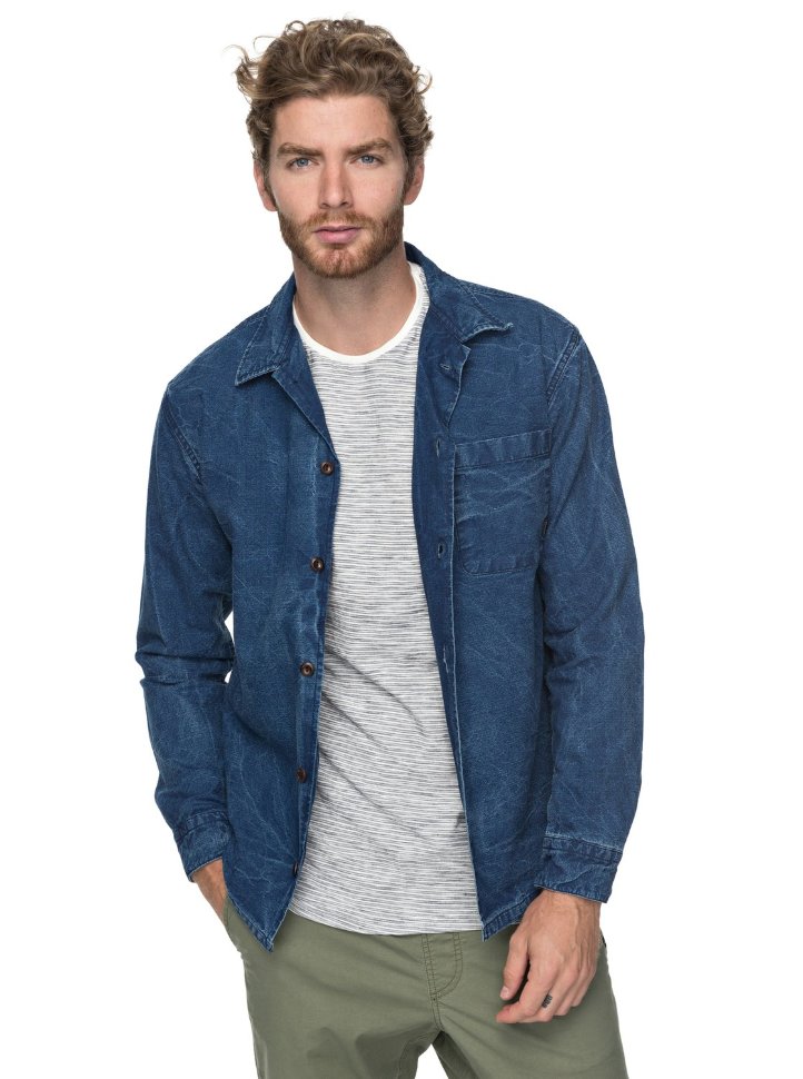 Рубашка мужская QUIKSILVER Waikea M Vintage Indigo фото 2