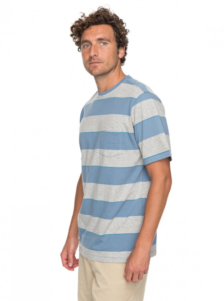 Футболка мужская QUIKSILVER Tallmountaincre M Blue Shadow Tall Mountain